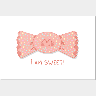 Sweet cute candy girl Posters and Art